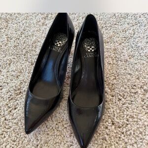 Vince Camuto Glossy Black Heels